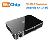 DLP Toumei V3 Projector Android 4.4 OS MSTAR 6A628 Cpu TI 0.45 INCH WVGA DMD*RGBLED Projecting Chipset Smart Projector