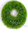 Selling 2016 new designed Artificial grass wreaths with flower for decoration with competitive price