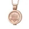 Customized Size coin holder pendant, Stainless steel coin locket open bezel for resin