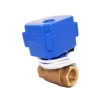 CWX-15N/Q 1/8" 3/4" brass motorized ball 24v in valves with automatic return when the light fail