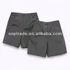 Cotton grey smart school uniform shorts design for boys