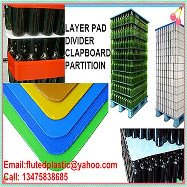 Corrugated Plastic Beverage Separator Sheets   Layer Pads   Tier Sheets 