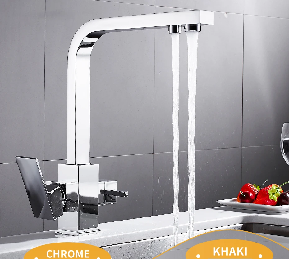 Best 3 way mixer tap,stainless steel lead free three way kitchen faucet 