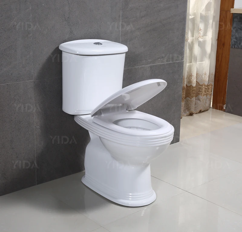 West Africa apartment house toilet sanitary ware two piece toilet p trap standard