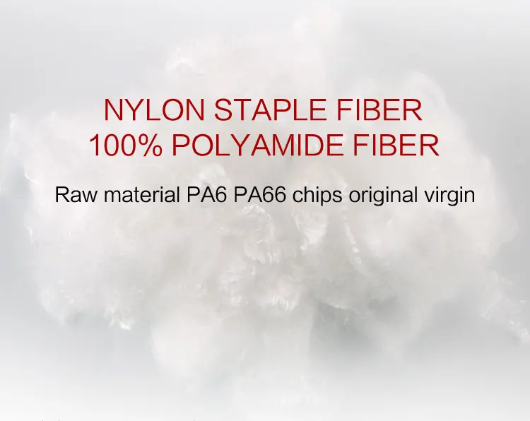 Nylon 6 Staple Fiber Cashmere Type Wool 1.2d*38mm Raw White Semidull Virgin Buy Nylon Fiber
