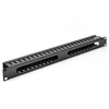 china factory low price 24 port fiber st patch panel / amp rj45 cat6 rack mount patch panel /LSA IDC fiber optic patch panel