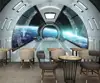 3.2mWx2mH per roll Stretch Ceiling Film Waterproof Sky Outer Space Print PVC Modern Interior Wall Decoration 3D Roof Wallpaper