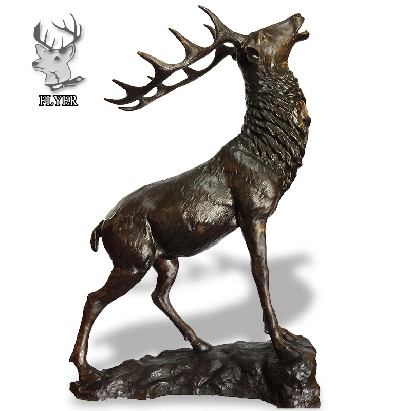 brass deer statue for sale