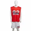 100% poly Knit Mens Sublimation print Reversible Baseball Tank Top and shorts