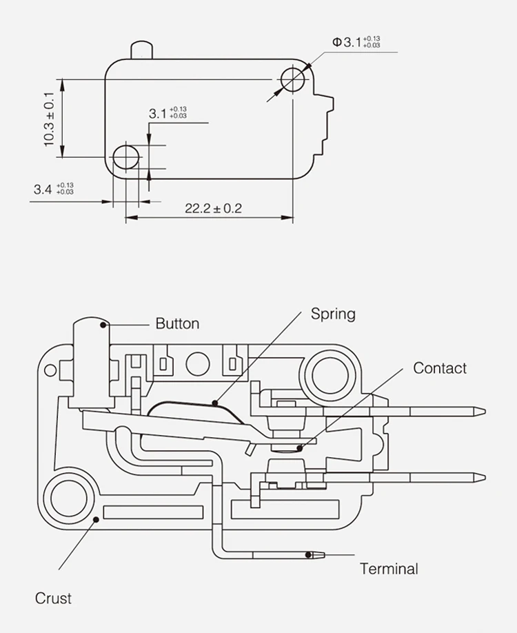 Basic Micro Switch/16a Microswitch/pin Plunger Type Micro Switch Buy