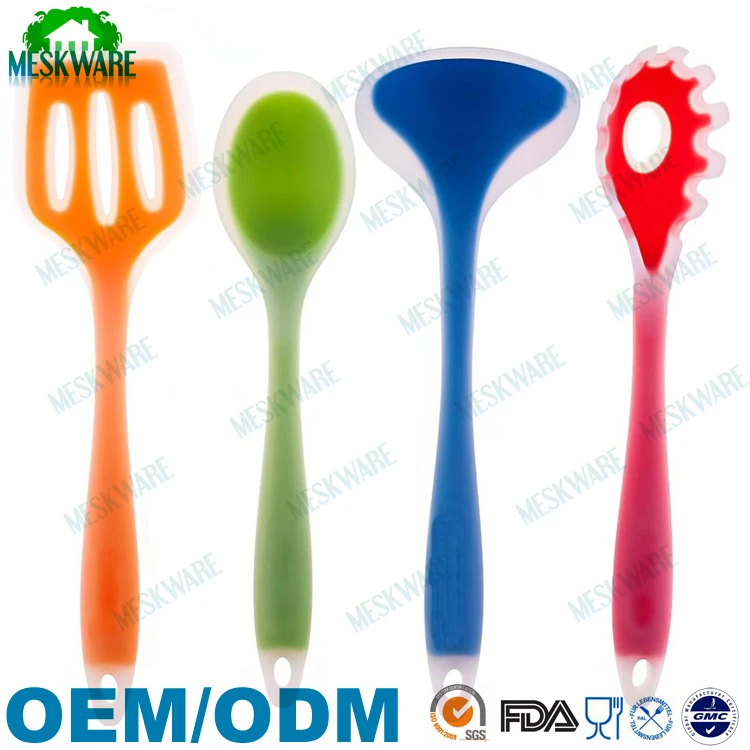 Food Grade Silicone Kitchen Utensils With Stainless Steel Handle Buy