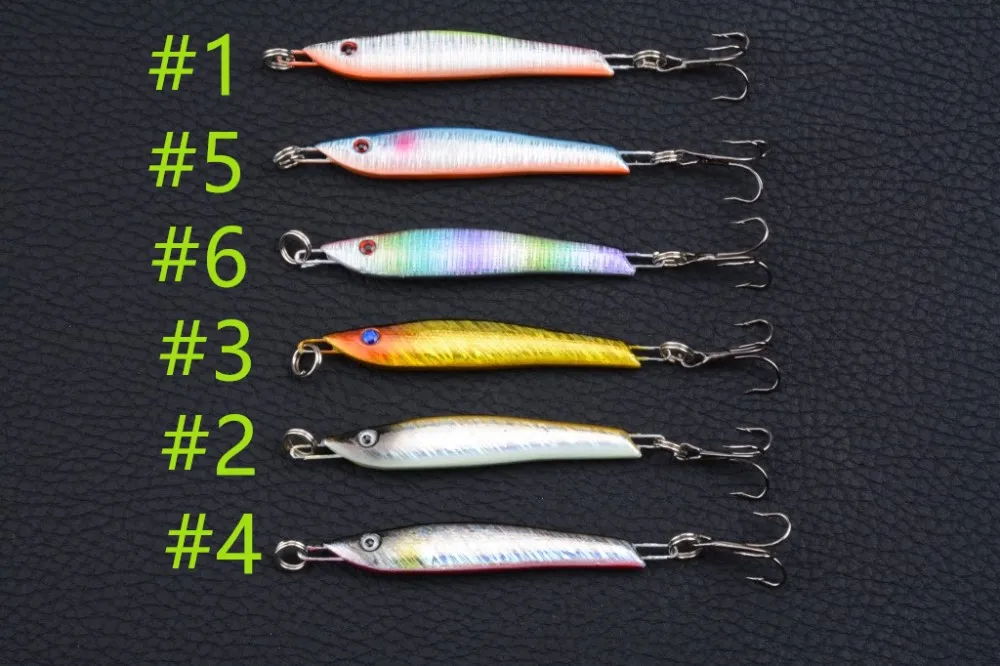 Hot 57mm 14.3g Stamping Foil Lures Metal Fishing Jig Metal Jig Lure