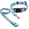 Strawberry Pattern Printed Pet Products Supplies Nylon Webbing Pet Collar Breakaway Buckle