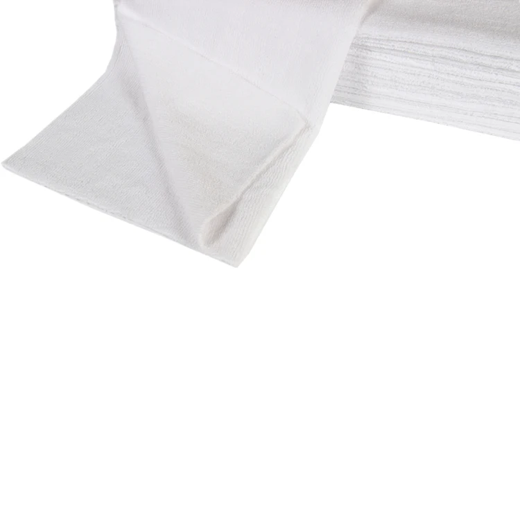 Ultrasonic Cut Edgeless Microfiber Cleaning Cloth Towel Edgeless Black