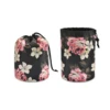 Lokass Water-resistant Foldable Lazy Drawstring Cosmetic Bag Storage Organizer Drawstring Cosmetic Pouch for Women Girls