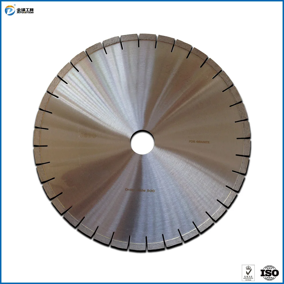 金丰500毫米高效无声金刚石锯片用于切割中国制造的花岗岩