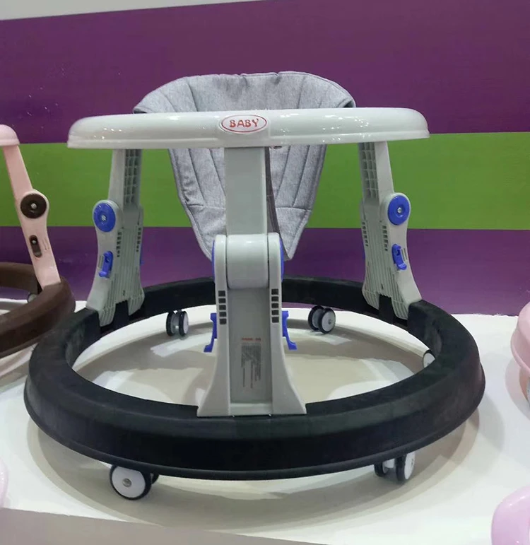 Wholesales Toys Round Baby Walker With Music 6 Swivel Wheels Baby ...