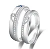 Fine jewelry 100% 925 Sterling Silver mutual affinity zircon ring Free shipping