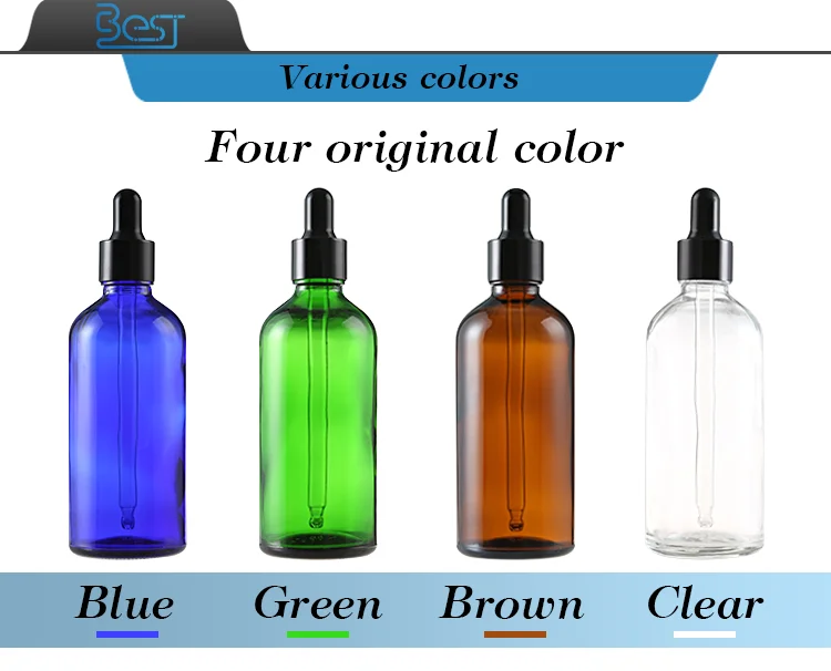 Hair Oil Bottles 15ml 20ml 30ml 50ml Frosted Dropper Glass Bottle 1oz