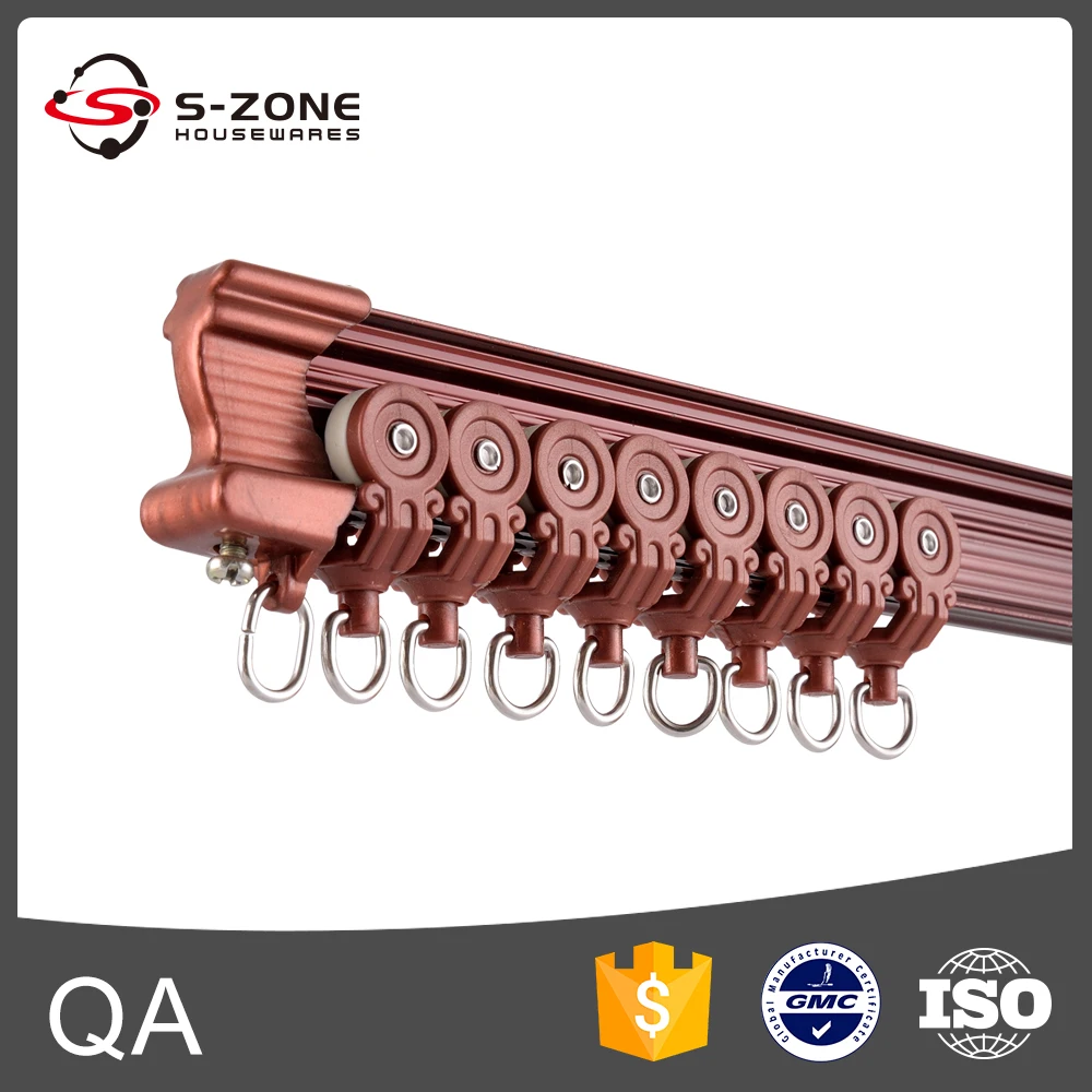 Wholesale Silent Sliding Aluminum Curved Curtain Track,Bendable Curtain