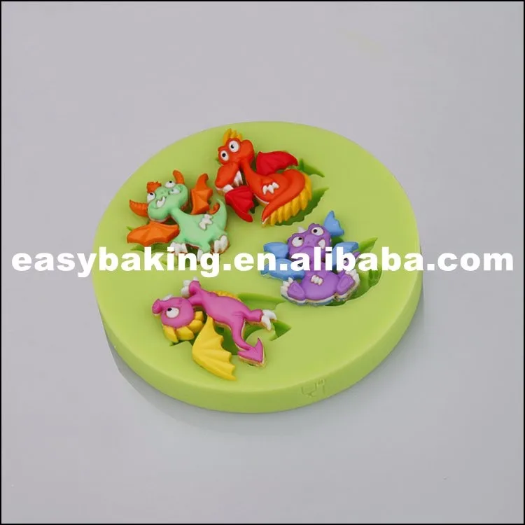Little Dinosaurs Fondant Silicone Molds for cake decorating ES-1007
