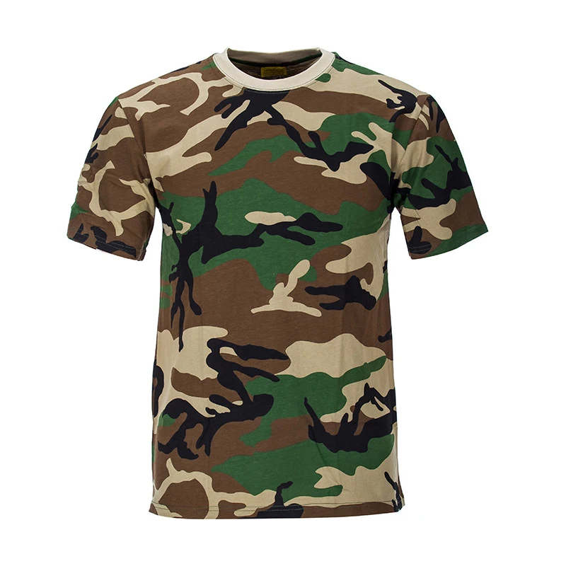 Wholesale Stock Available military camouflage desert digital T shirt army camo t shirt