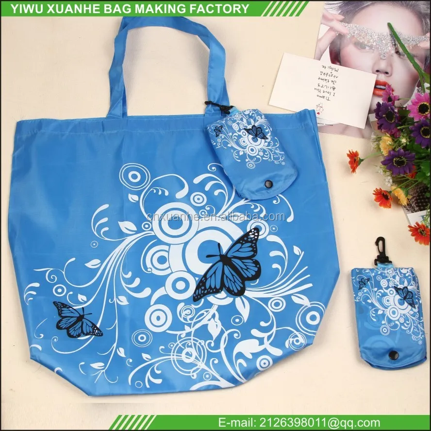 foldable shopping bag in pouch personalised