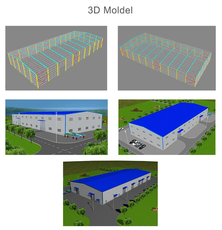 Factory Workshop Building Prefab Steel Structure Warehouse