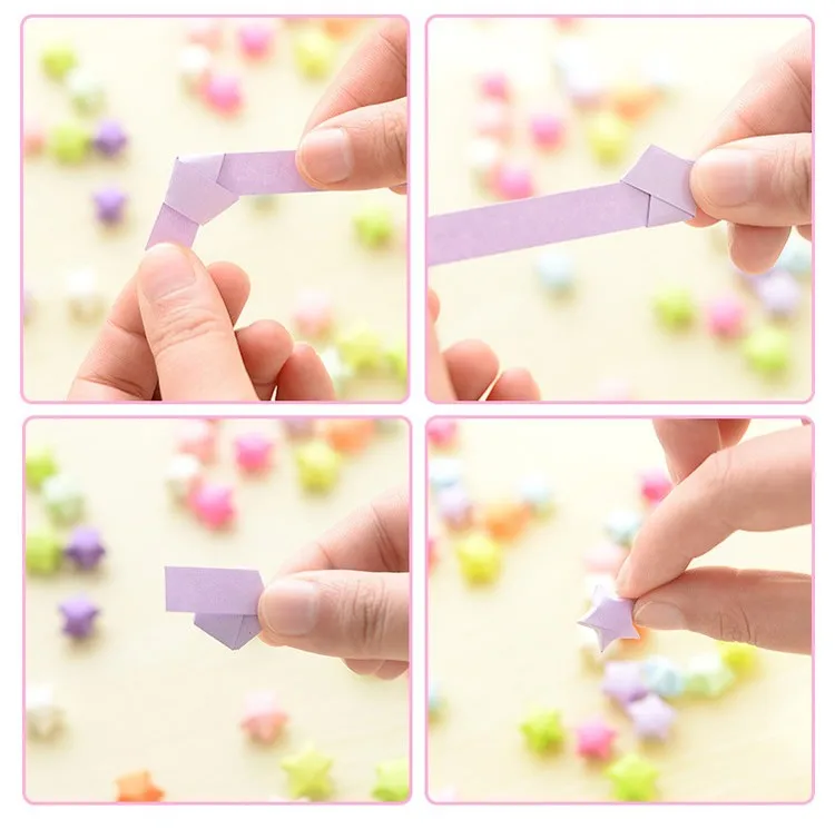 Lucky Star Origami Folding Papercolorful Origami Quilling Papercustom Origami Paper Quilling Buy Lucky Star Origami Folding Paper Colorful Origami