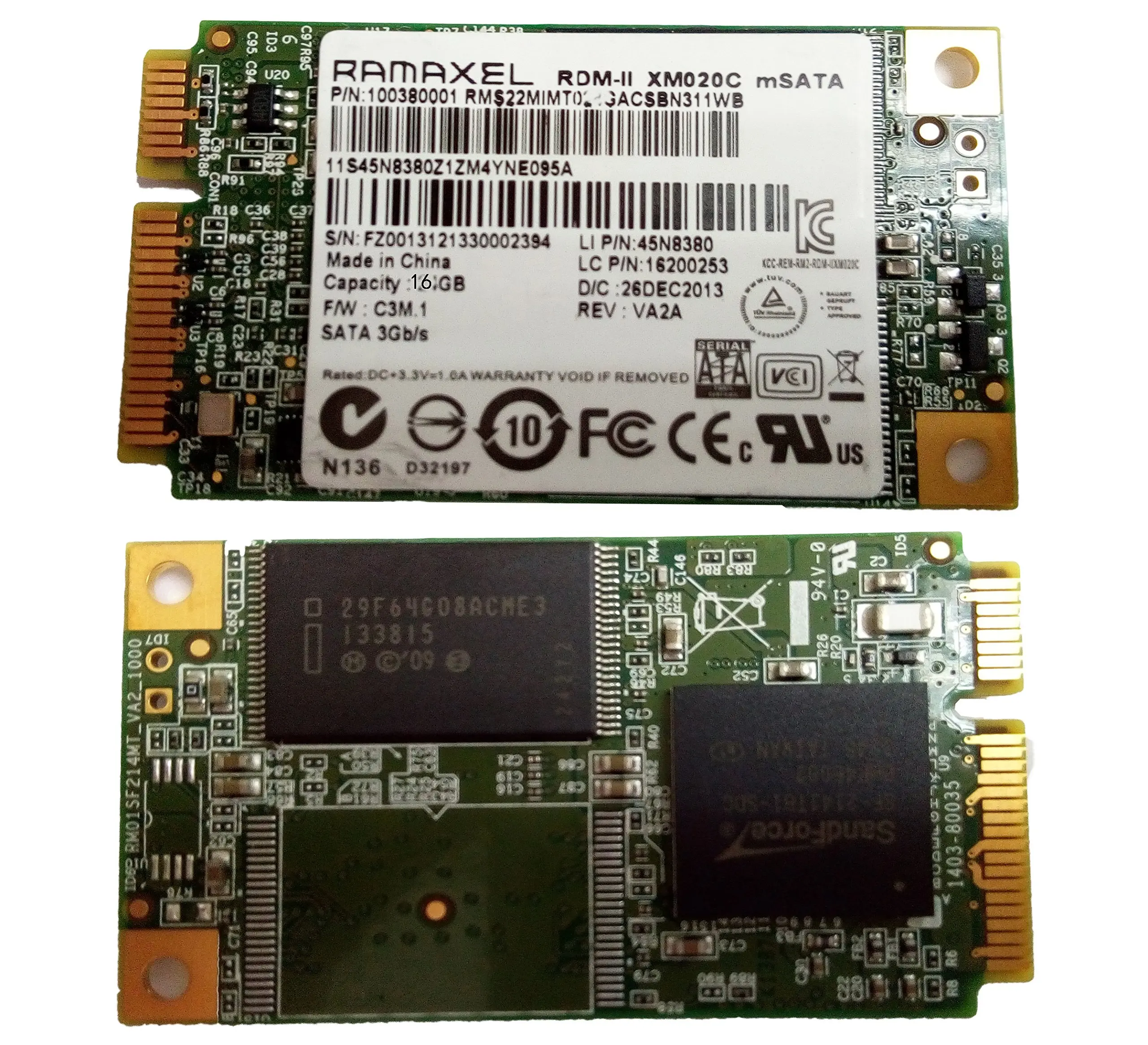 Msata и mini pci e отличия