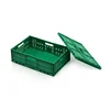 60x40x25cm collapsible vented plastic storage basket for fruit vented collapsible plastic basket folding storage basket