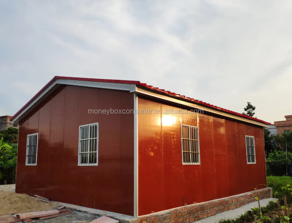 Promotion Prefab Log Cabins Portable Steel Prefabricated Log Cabin