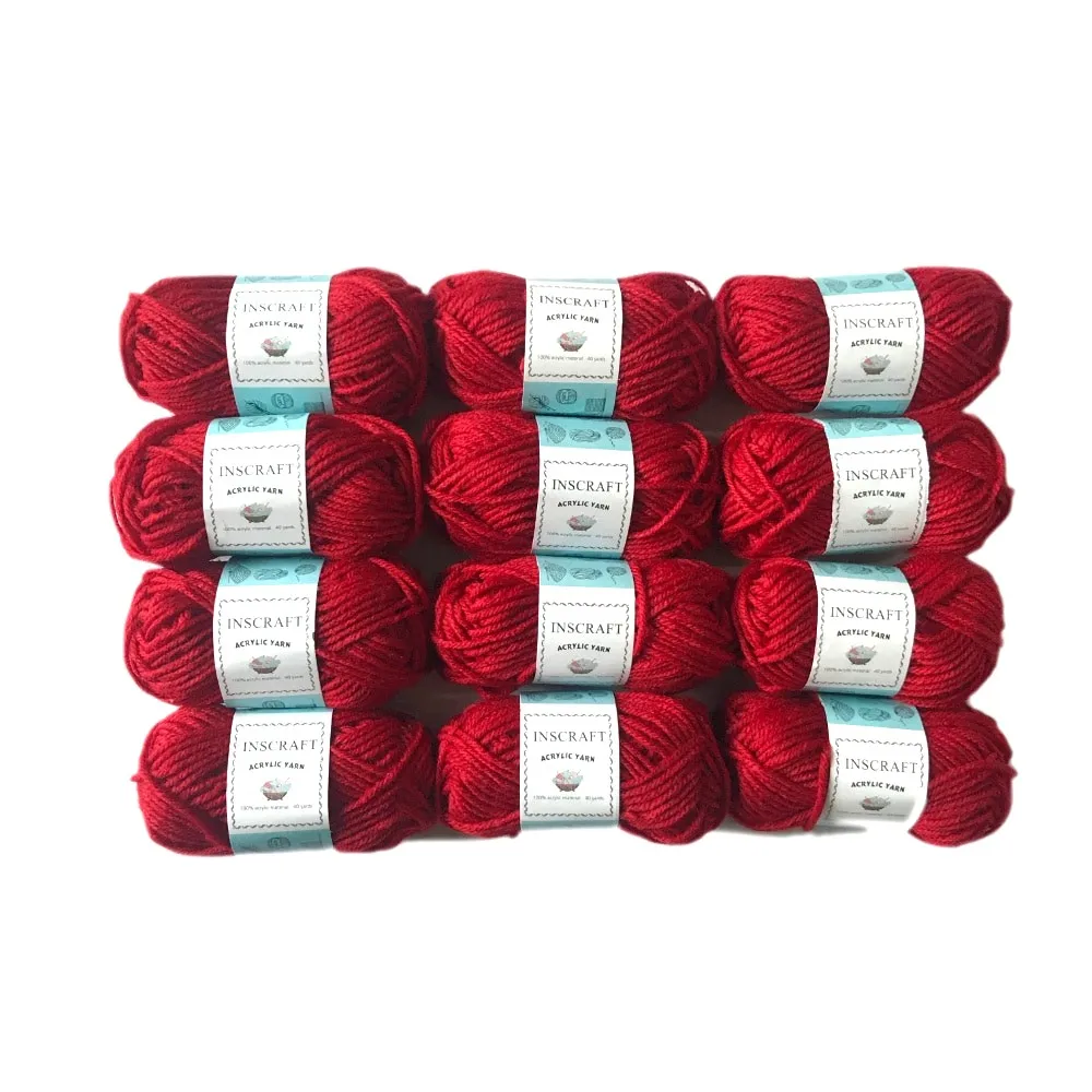 10g 25g 50g Soft 100 Acrylic Yarn 4 Ply Hand Knitting Yarn For Knitting