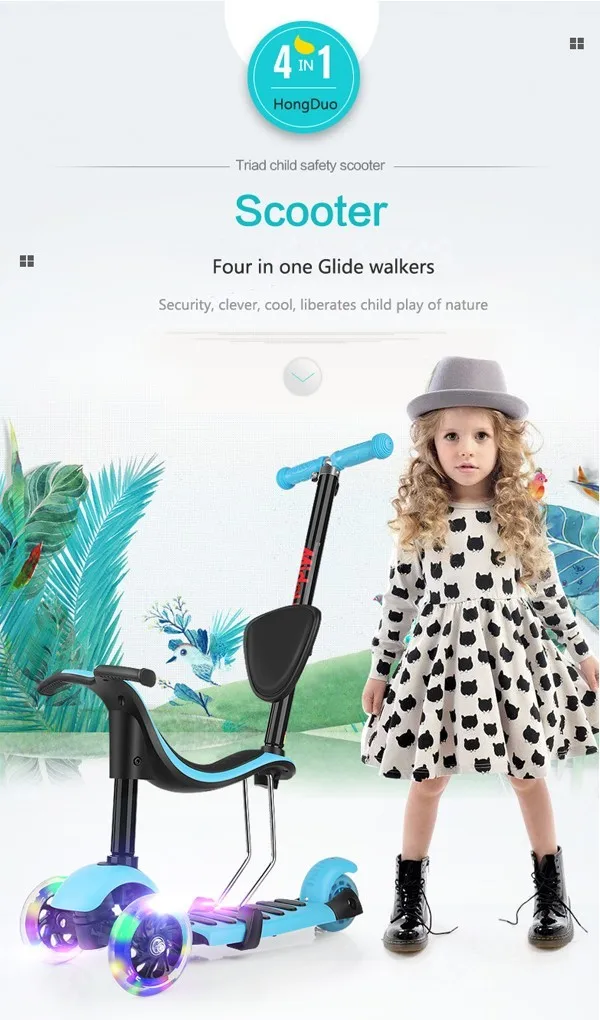 Children 4 in 1 Mini Scooter