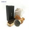 Boar Bristle Beard Comb and Badger Brush Set for Men Kit Grooming Styling and Shaping