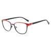Fashion Metal Optical Frame For Women With Shenzhen Epoxy On Front And Shenzhen Plating In Ready Stock Eyeglasses