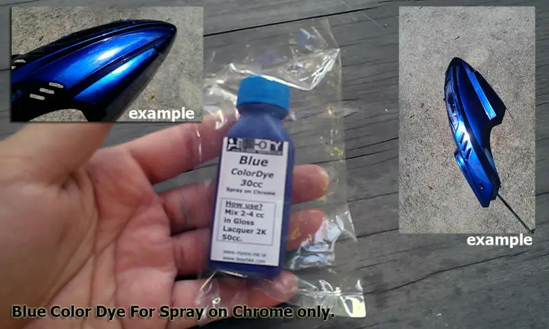 Tinte De Color Azul Para Spray En Cromo Listo Para Usar 30cc Buy