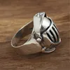 new design men's 925 sterling silver armor skull ring