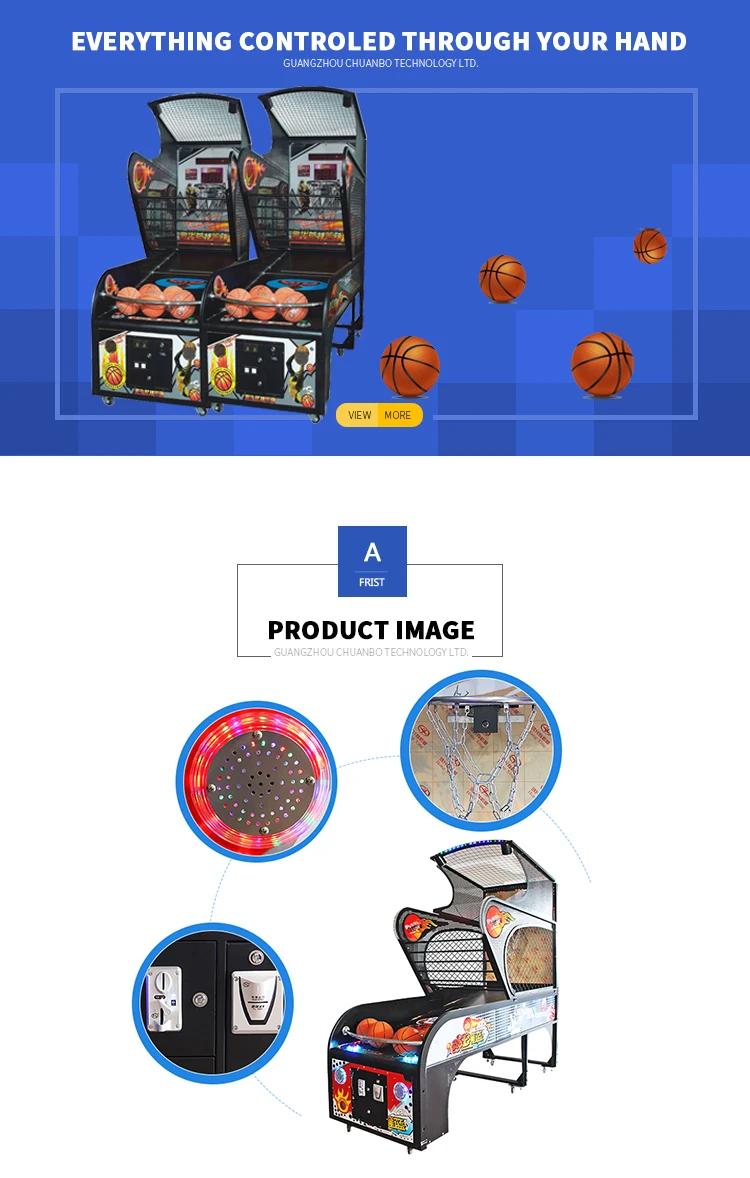 Newest design kids crazy hoop arcade basketball game indoor electronic machine