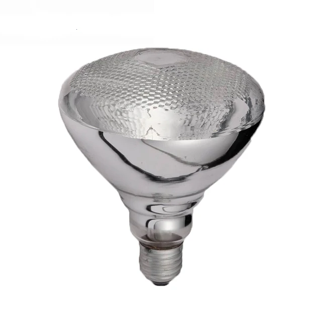 High quality Infrared Heat Bulb BR38 clear hard glass 175w infrared heater lamp