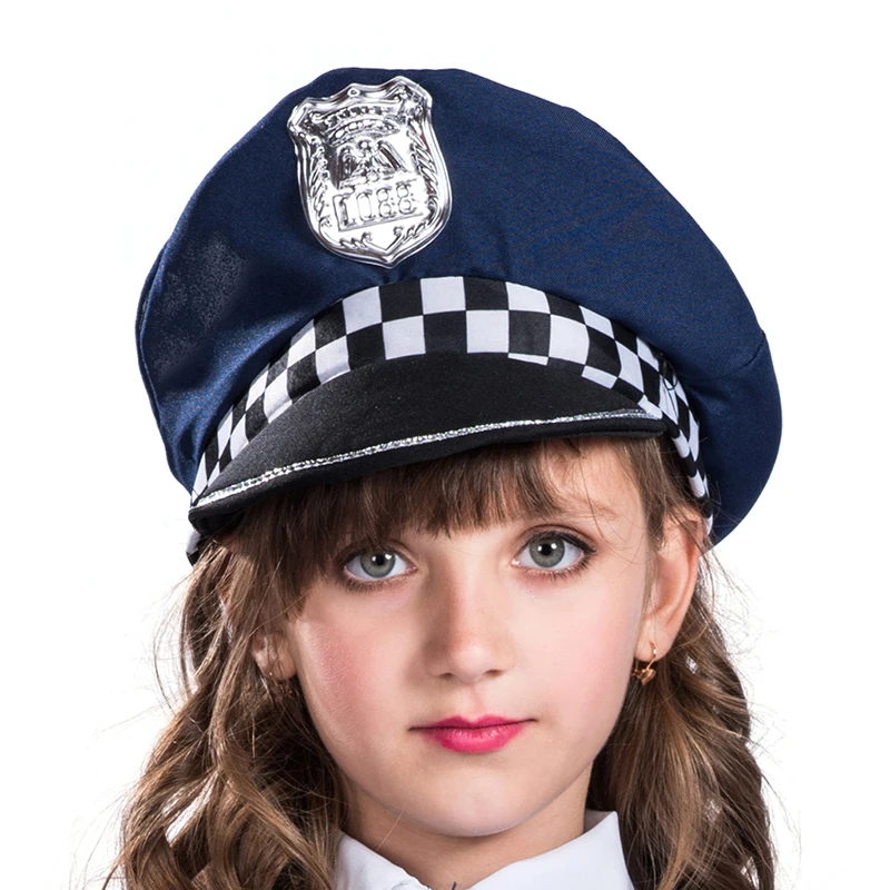 Girls Children Kids Police Uniform Cosplay Costume Halloween Career ...