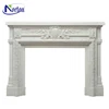 Hot sale factory price hand carved marble fireplace NTMFI-078Y