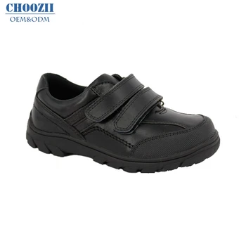 Wholesale Wearable Black Leather Kids Sneakers Uniform School Shoes ...