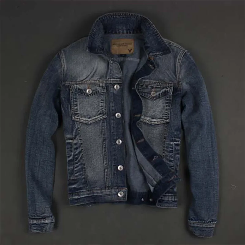 Promoción de Manga Corta Chaqueta De Jean De Los Hombres