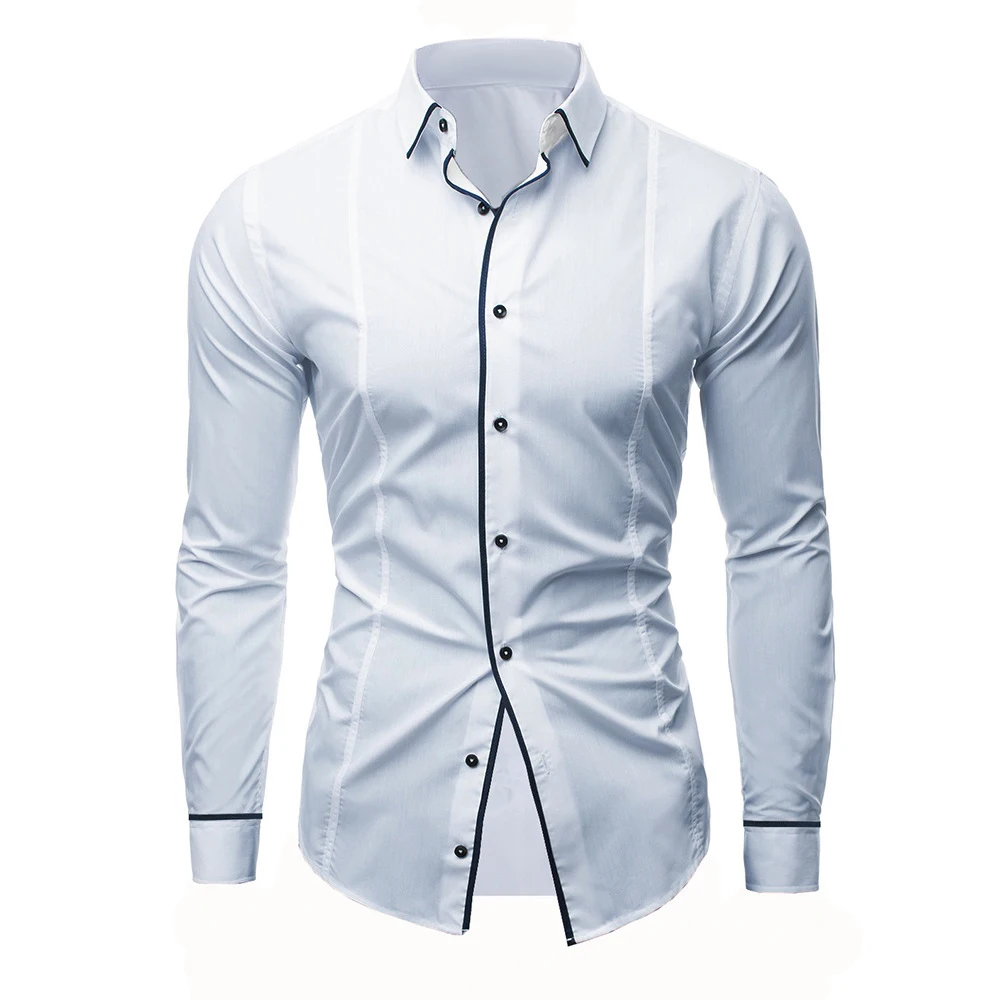 Custom Design Printed Men's Dress Shirt - Buy White Dress Shirt,Men's ...