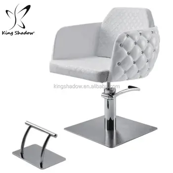 Kingshadow Fiber Glass Electric Barber Chair Crystal Styling Chair
