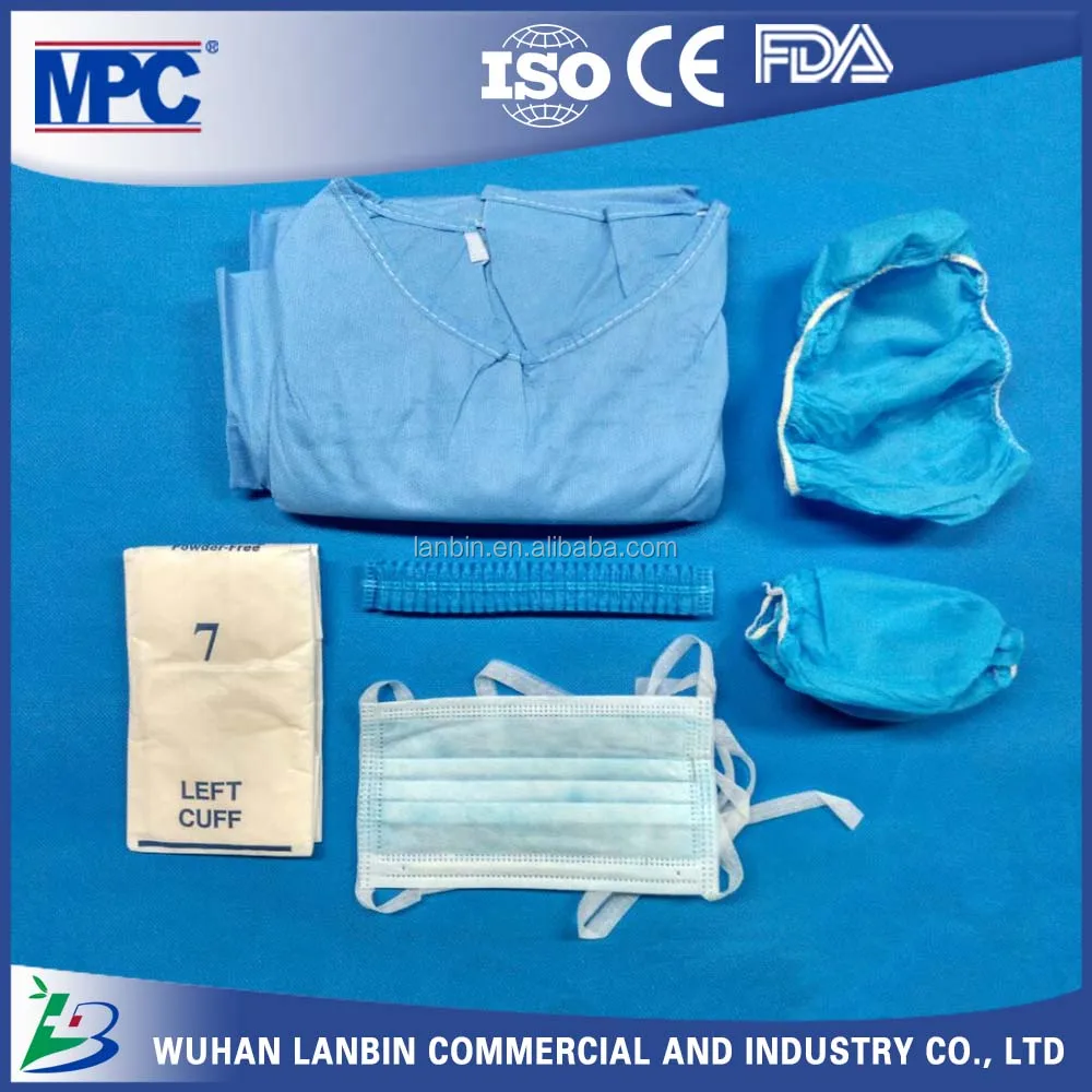 Standard Disposable Surgical Drapes And Gown With Hand Towel And Op