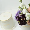 Custom cardboard rose luxury round hat flower packaging gift box for flowers