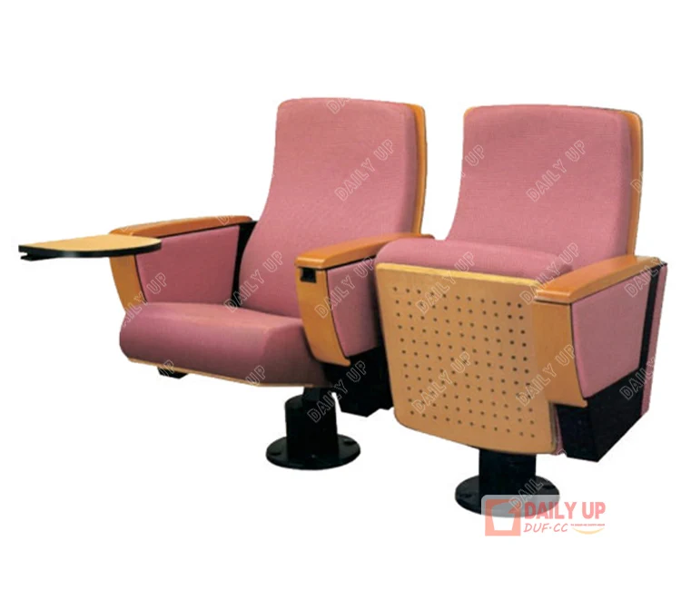 Luxury Theater Auditorium Hall Chair Reading Room Chair with Tablet College Classroom Furniture