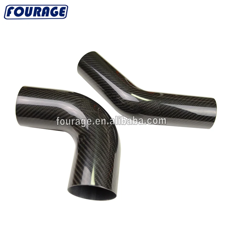 High Strength Gross Finish 90 Degree Real Carbon Fiber Bent Tube Pipe Connectors Buy Carbon